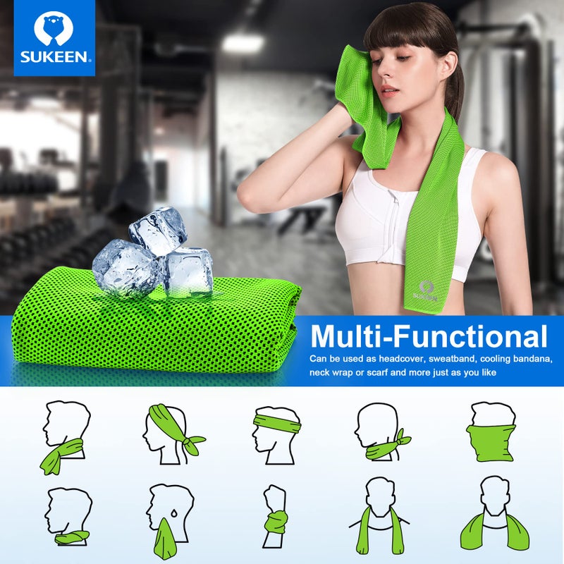 Sukeen Cooling Towel,Instant Evaporative Cooling for Sports,Yoga,Golf,Gym,Neck,Workout and More(40â€x 12â€) - Image 5